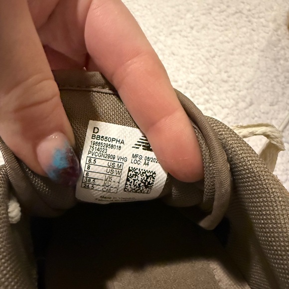 New Balance 550 Mushroom Brown Suede BB550PHA Rare Women’s 8 Mens 6.5 Brown - Picture 7 of 9